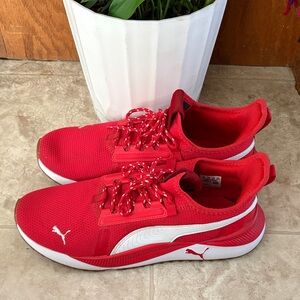 Puma Vibrant Red Athletic Shoes